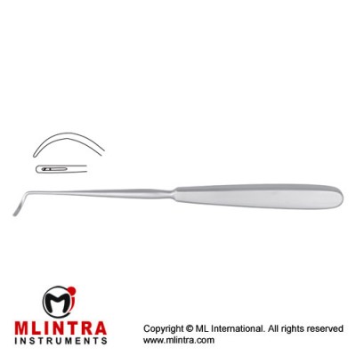 Deschamps Ligature Needle Blunt for Right Hand Stainless Steel, 21 cm - 8 1/4"
